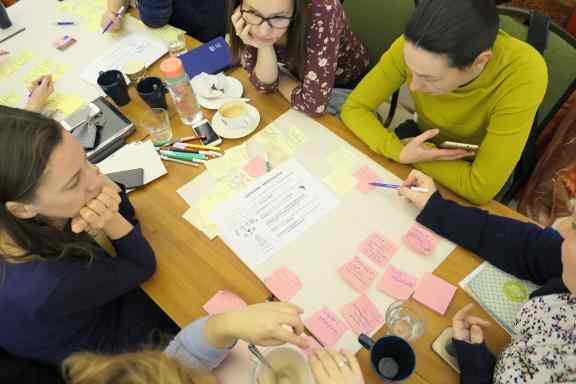 Impact Academy Hungary 2019 workshop post-it
