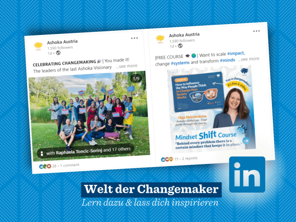 collage of Ashoka Austria LinkedIn 