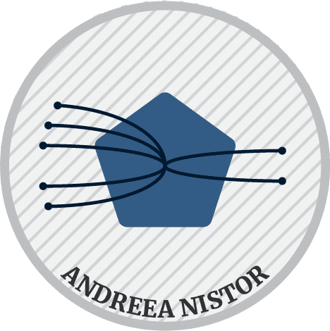 Badge of Andreea Nistor, being nominated by 5 and having nominated 2