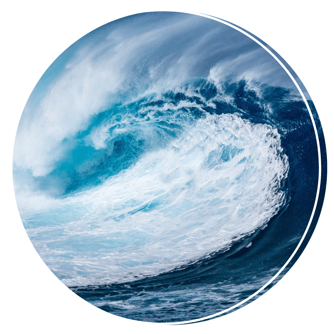 large rolling ocean wave 