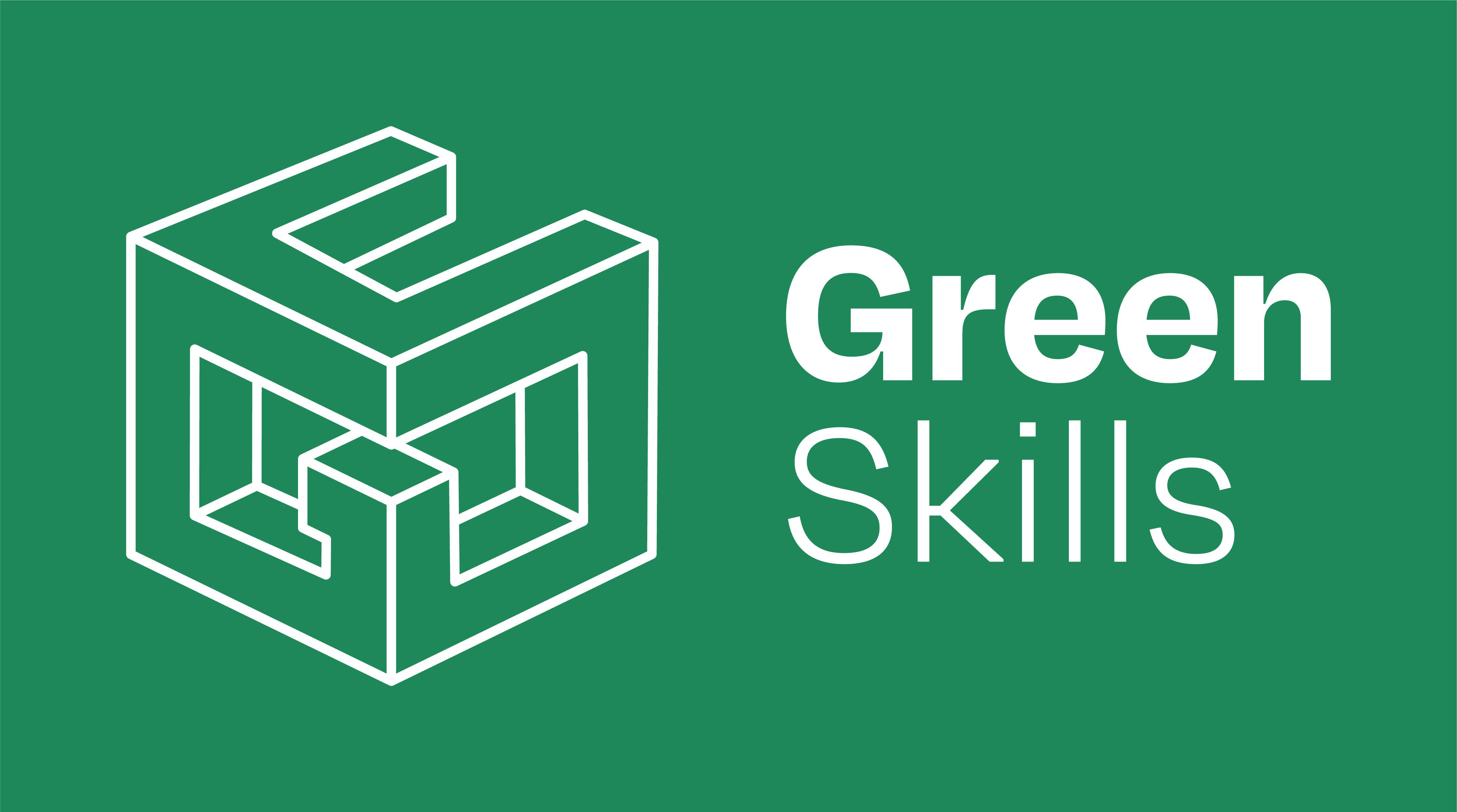 Green Skills logo dark green