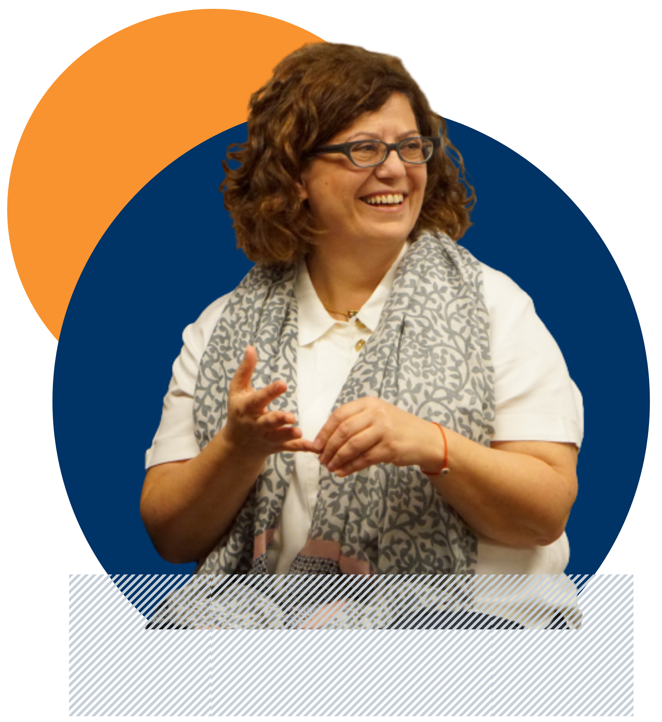 speaker with graphics