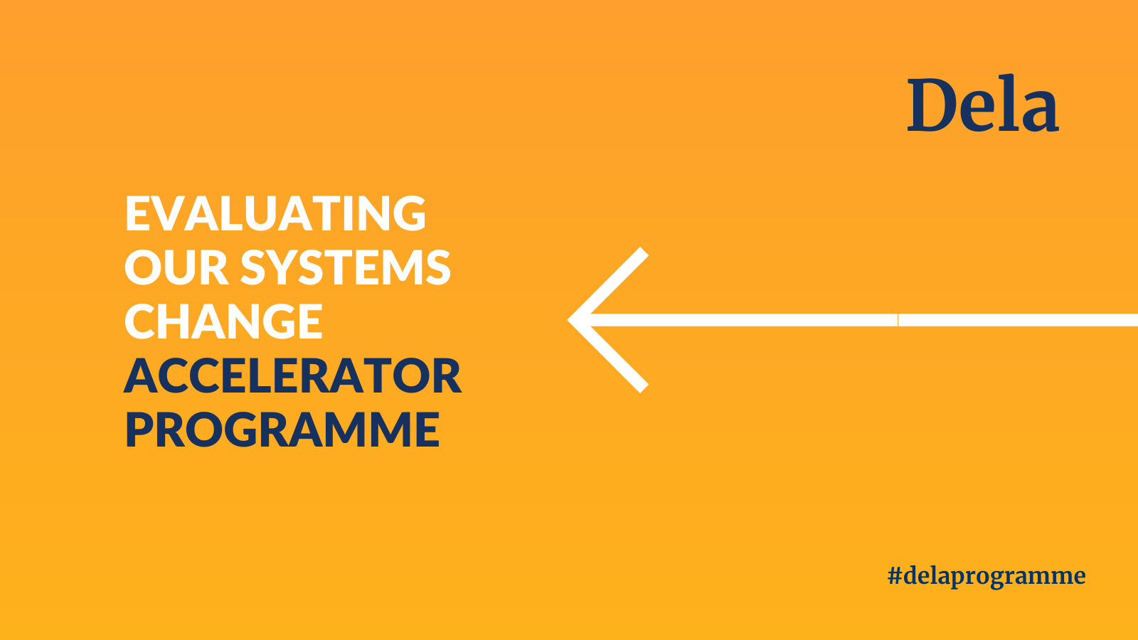 Dela SYSTEMS CHANGE ACCELERATOR PROGRAMME
