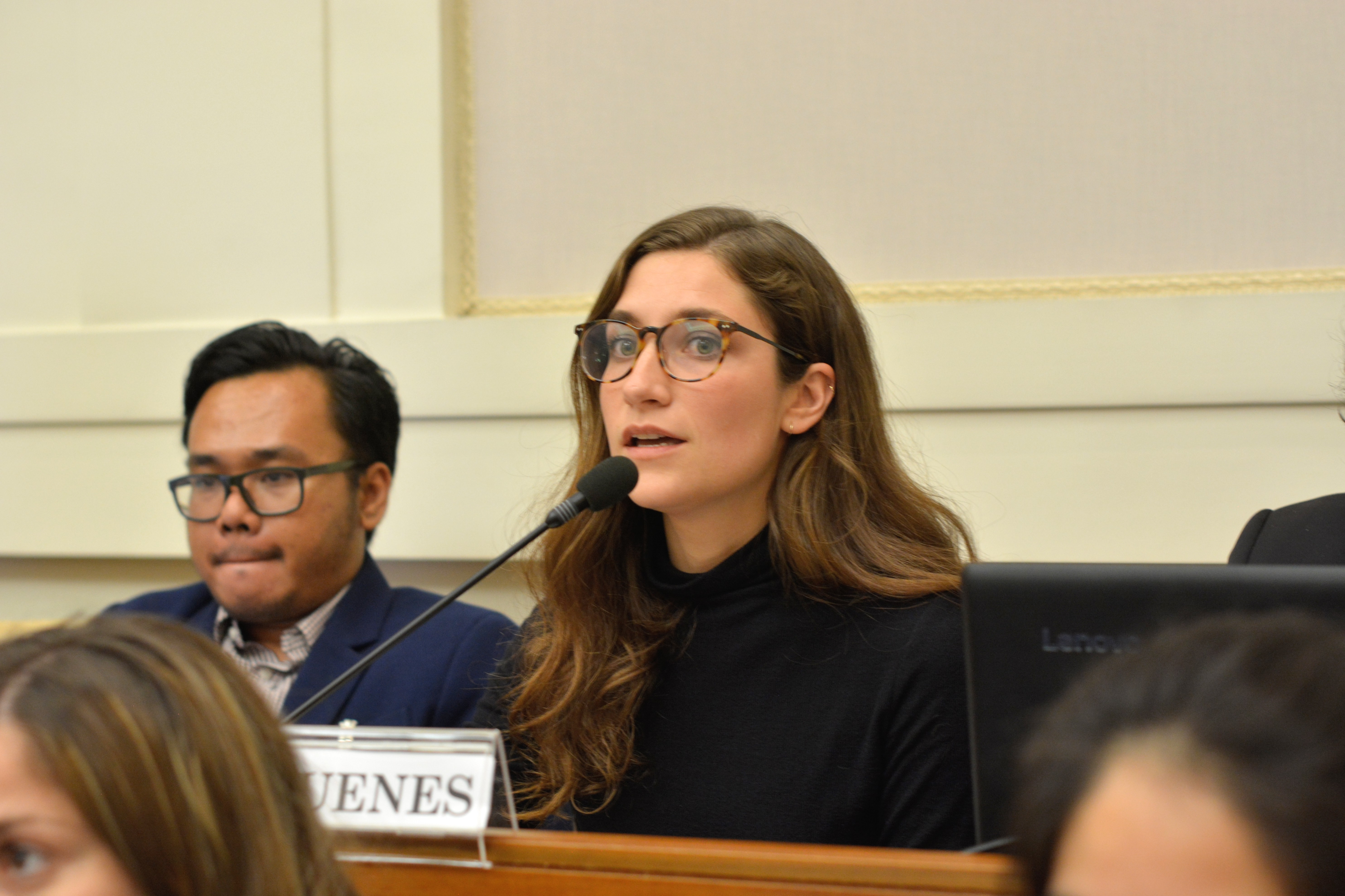 Mariana Ruenes, at a conference.