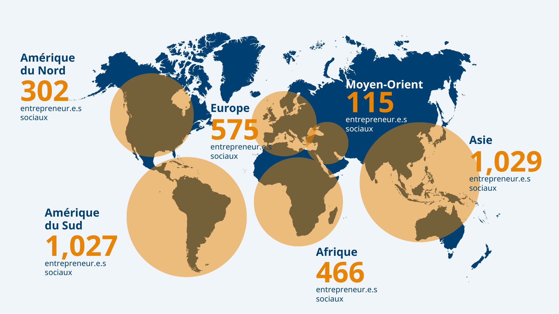 Carte Fellows Ashoka monde