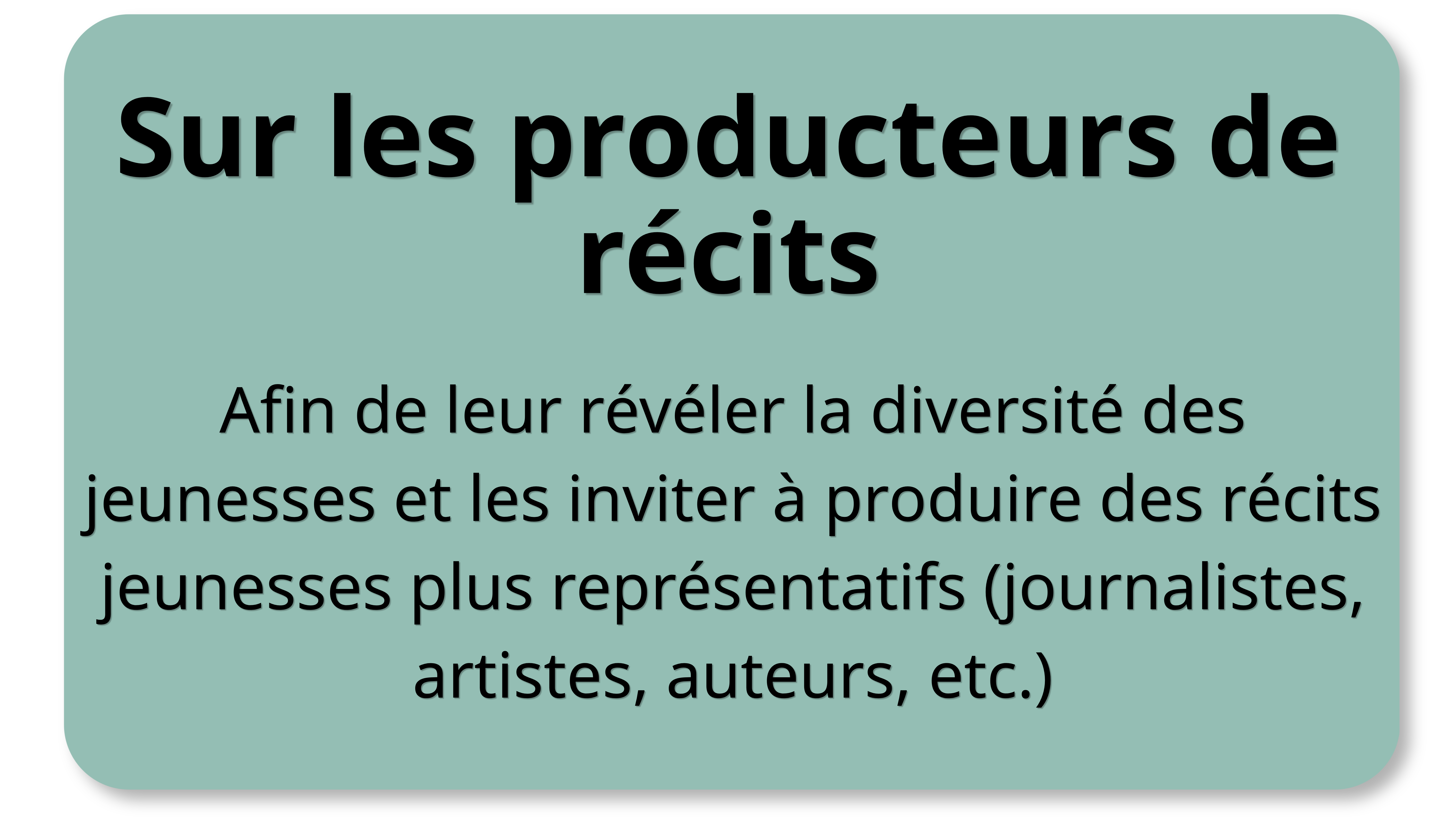Sur les producteurs de récits 