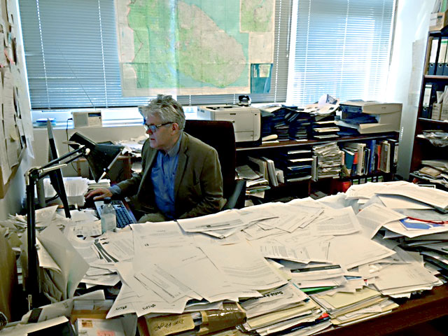 Orri at his desk
