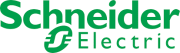 Schneider Electric Logo, partner of Ashoka in multiple countries. Large type Schneider in green above green outline of an S, with the word Electric also in green but in smaller font than everything else