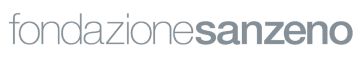 Logo of Fondazione San Zeno. To the left, regular grey letters for word fondazione, lower case. together with the word fondazione is the word sanzeno together in bold lower case grey letters.