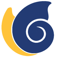 Fondazione Sviluppo e Crescita CRT Ashoka Italy (Italia) Partner; Conch shell in dark blue, with a golden shadow