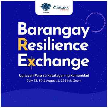 Text: Barangay Resilience Exchange