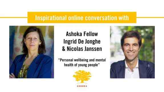 Inspiration online conversation with Ashoka Fellow Ingrid De Jonghe & Nicolas Jansseen