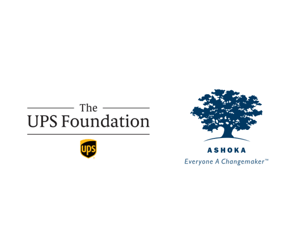 UPS and Ashoka logos