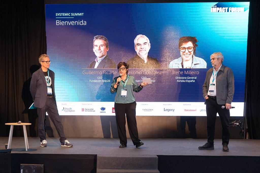 Irene Milleiro en el escenario del Impact Forum