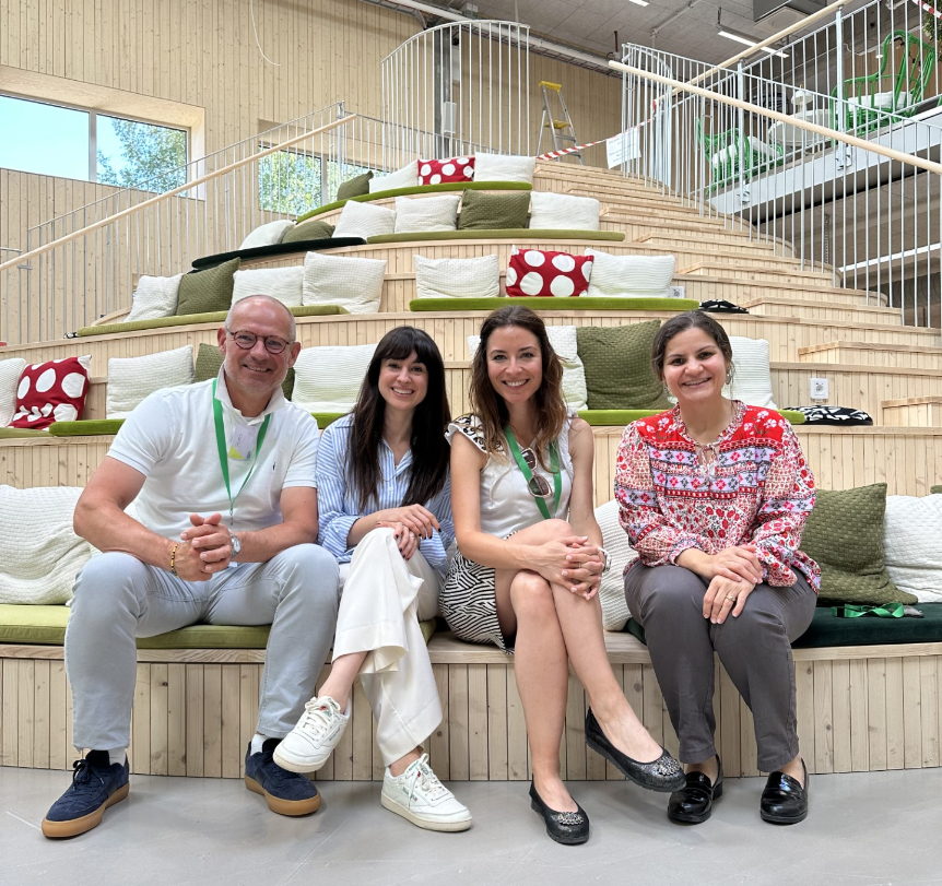 Pontus Gabel, Stella Printezi, Iva Cvjeticanin and Raghda El-Ebrashi in Social Entrepreneurship Summit, Älmhult