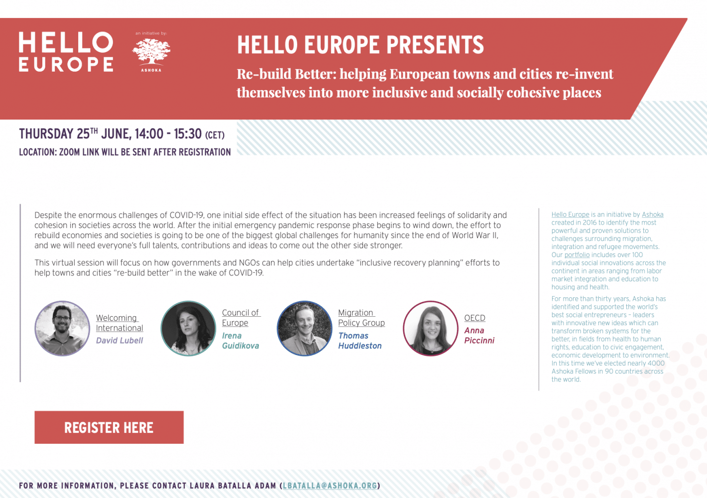 Helping European towns and cities reinvent themselves into more inclusive and socially cohesive places