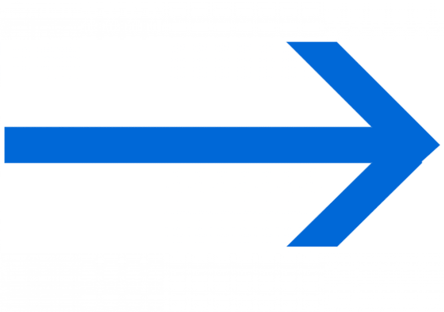 blue arrow white background