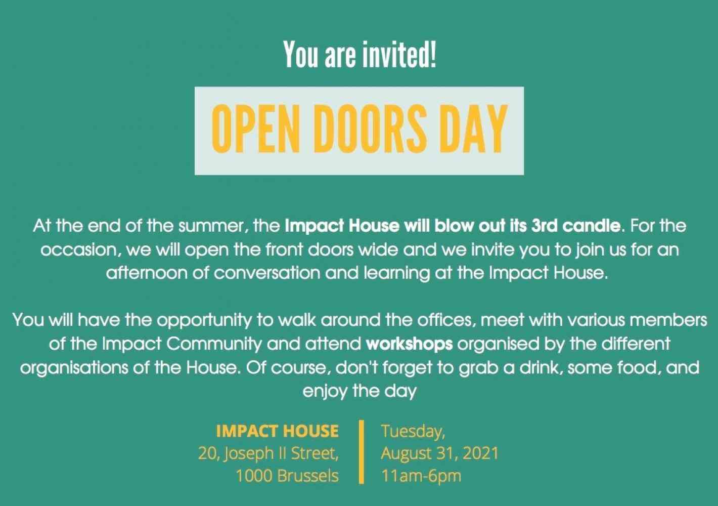 Open Doors Day Impact House
