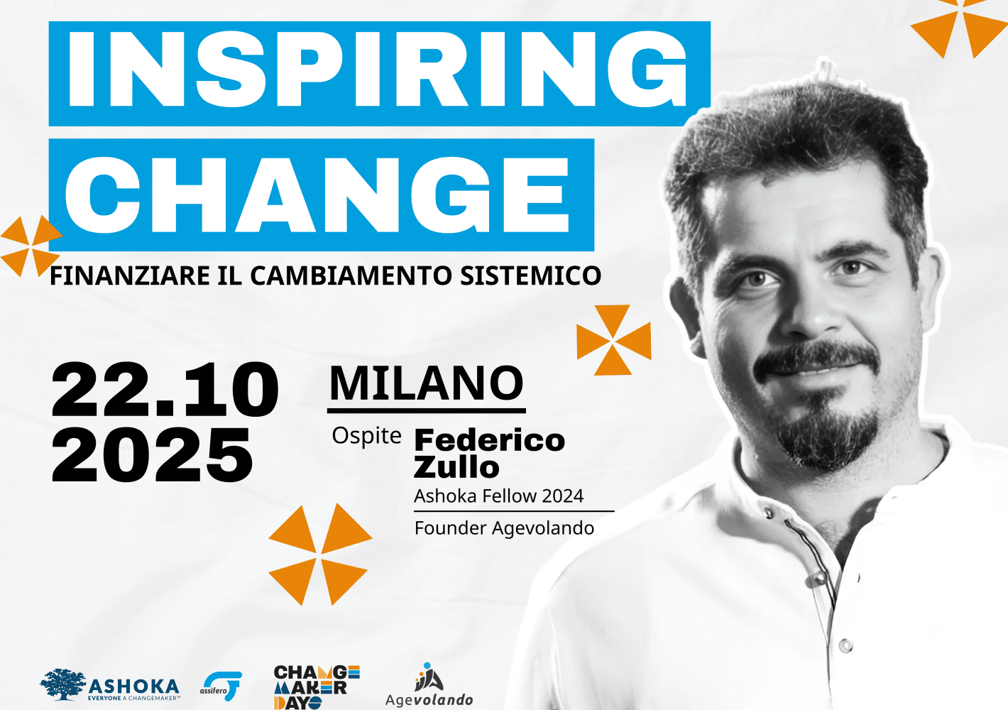 Ispiring Change Milano 22 Ottobre - ospite Federico Zullo