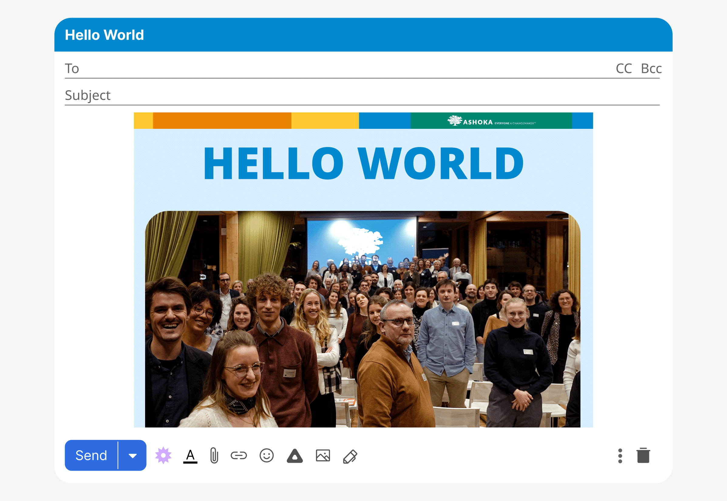 Mockup Newsletter Hello World