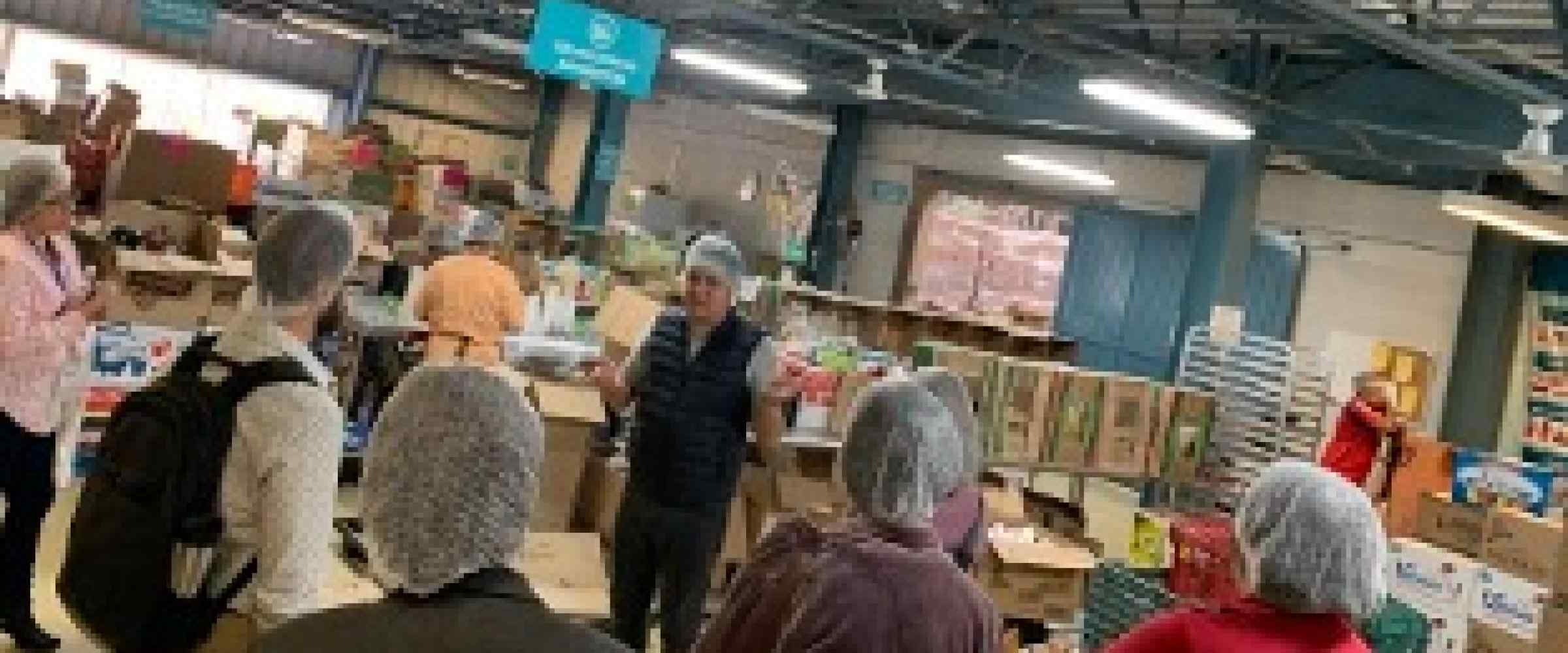 Estudiantes trabajando en Banco de Alimentos para la creación de una barra nutrimental