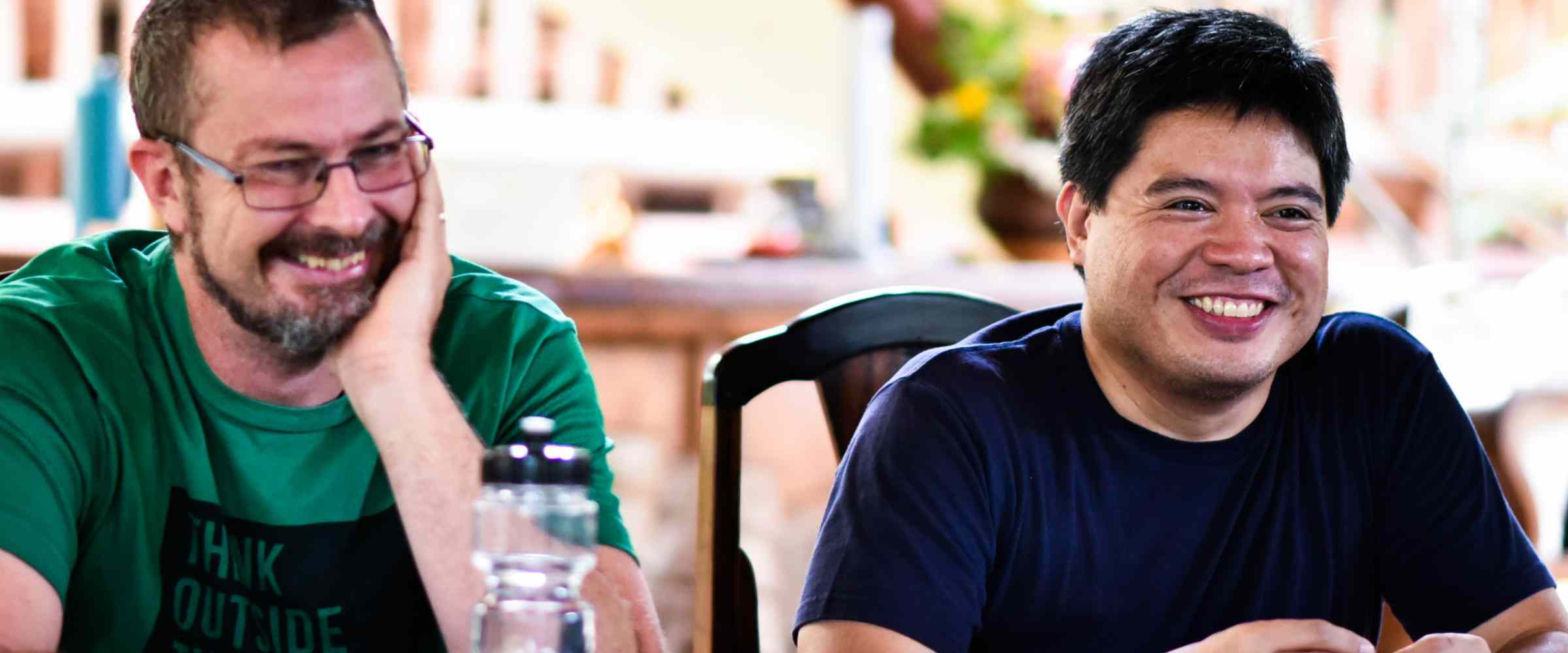 Ashoka Philippines Chairperson Rico Gonzalez with Ashoka Fellow Kevin Lee