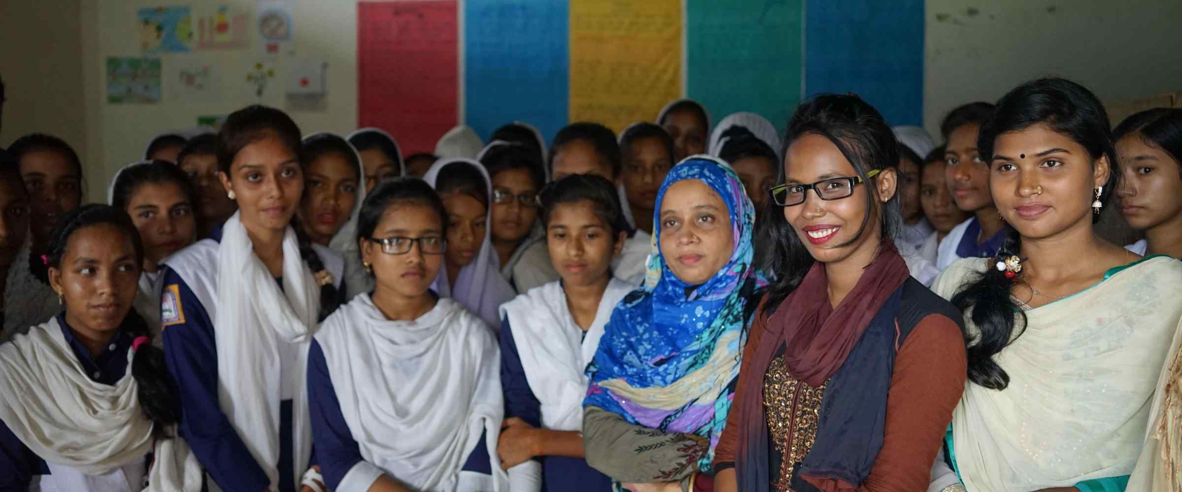 Moni with her adolescent club
