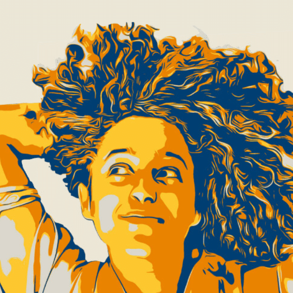 Foto com filtro amarelo e azul escuro de Midria