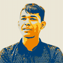 Foto com filtro amarelo e azul escuro de Luiz Cesar