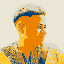 Foto com filtro amarelo e azul escuro de Rian