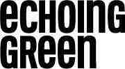 Echoing Green Logo. Echoing on first line, Green on second line. All in black writing.