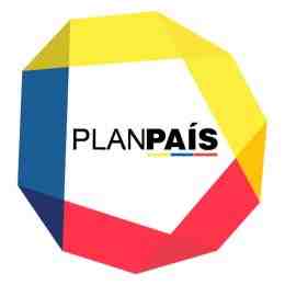Logo with yellow, blue and red