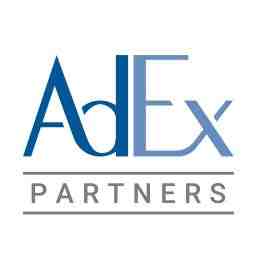 AdEx Partners Logo in blau
