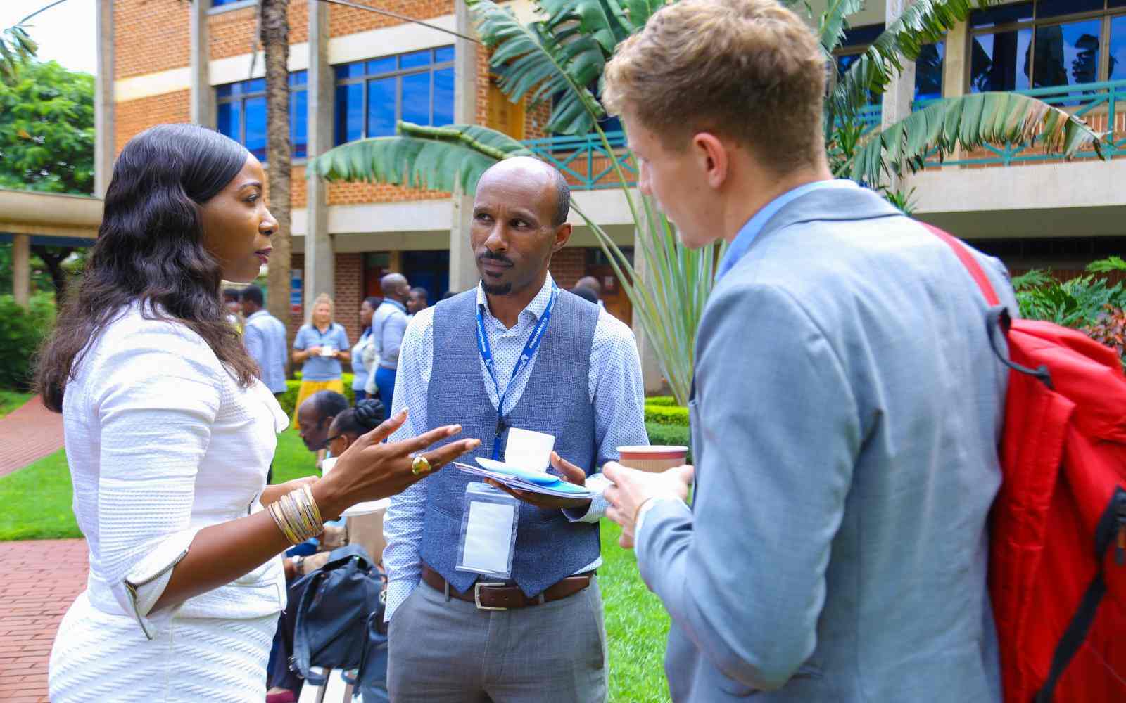 Fellows and Guests chatting