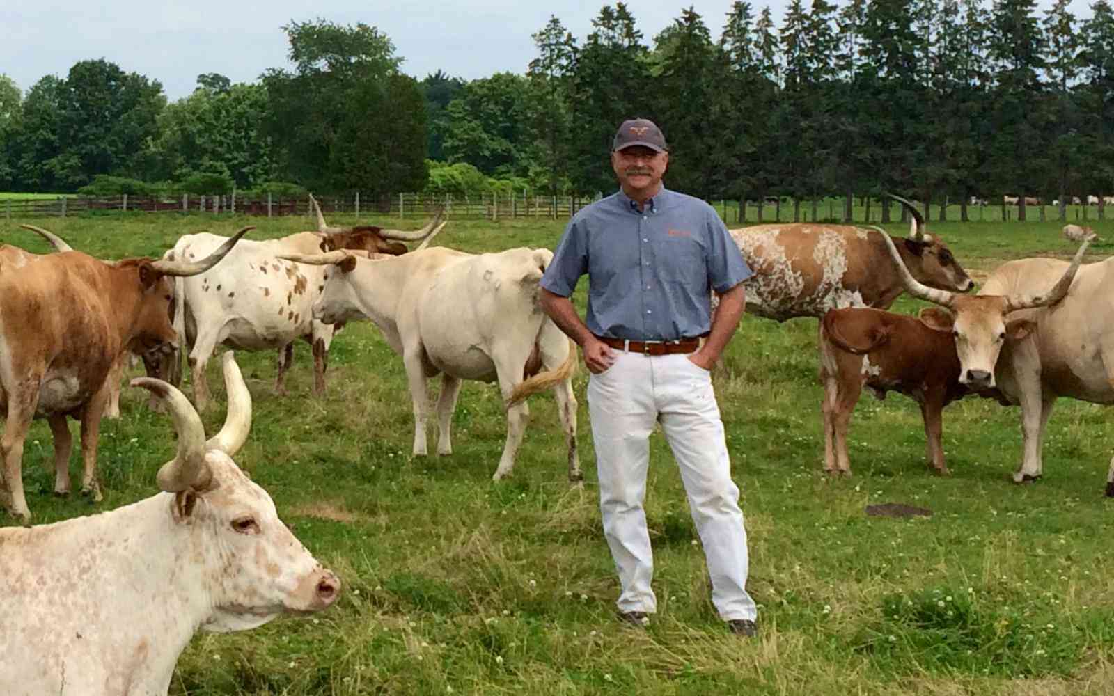 Bryan on his farm