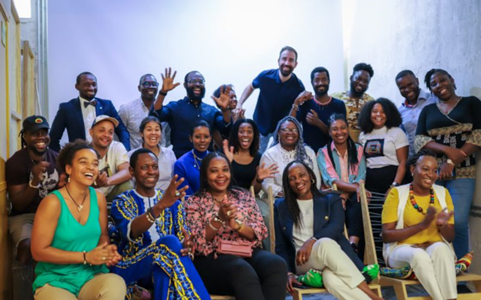 group of people smiling