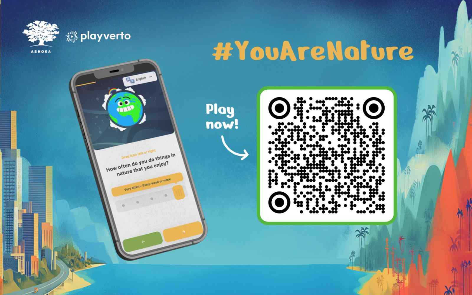 A phone with the survey image