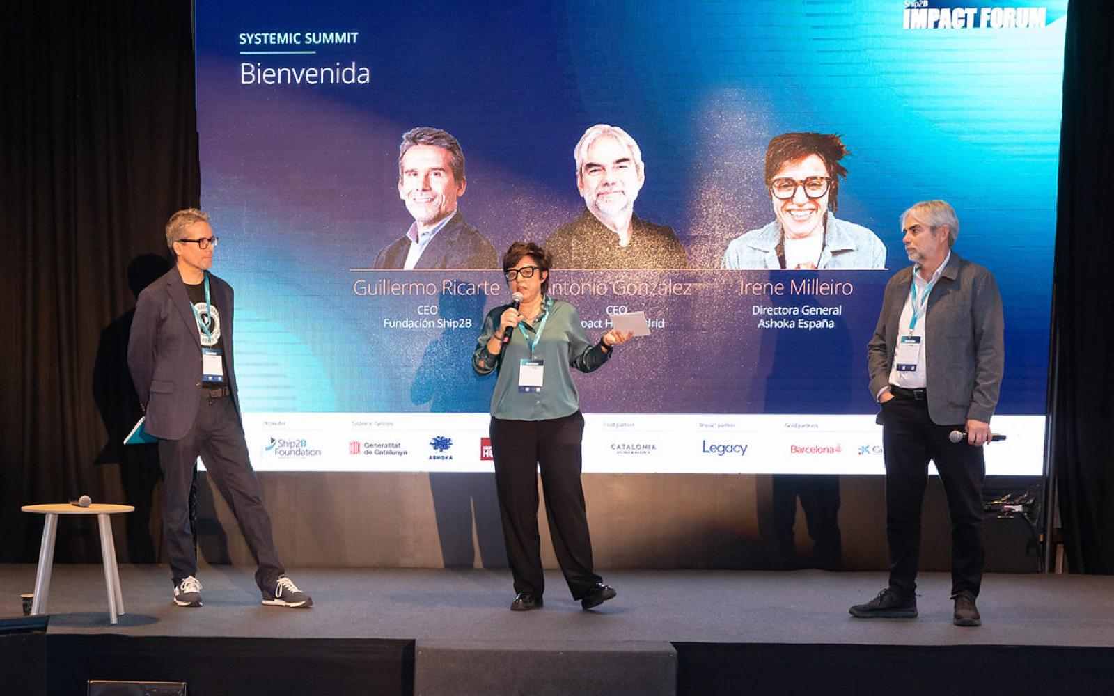 Irene Milleiro en el escenario del Impact Forum