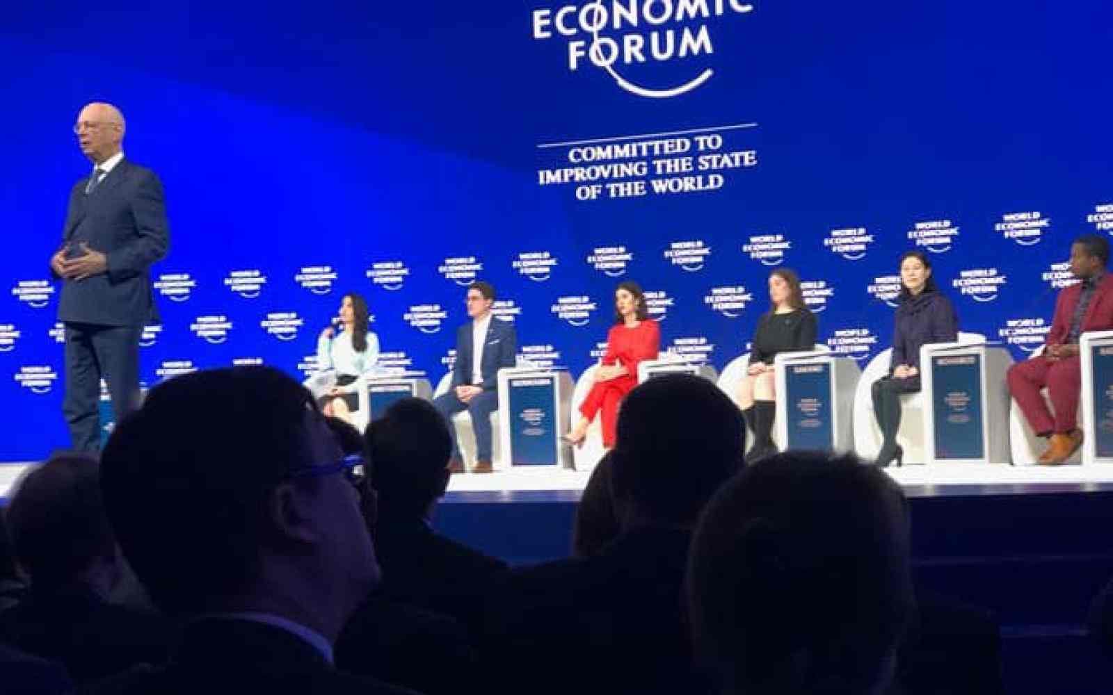 Photo of Janet Longmore at the 2019 Davos World Forum