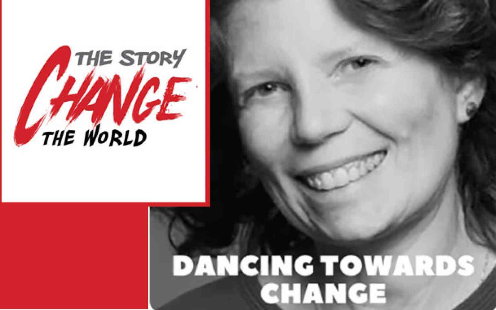 Judith Marcuse in a graphic about Change the World Podcast (now known as Art is Change Podcast)