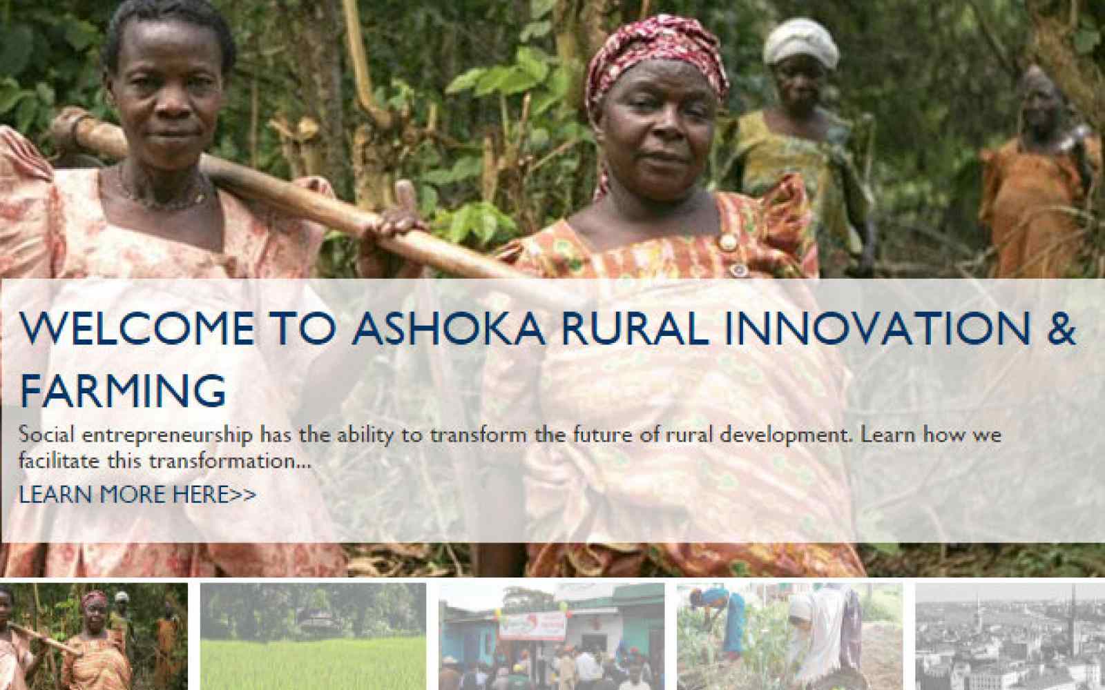 Ashoka's work in Rural Innovation and Farming