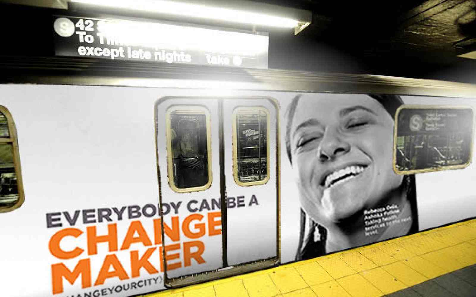 Subway ad: Everyone Can Be a Changemaker