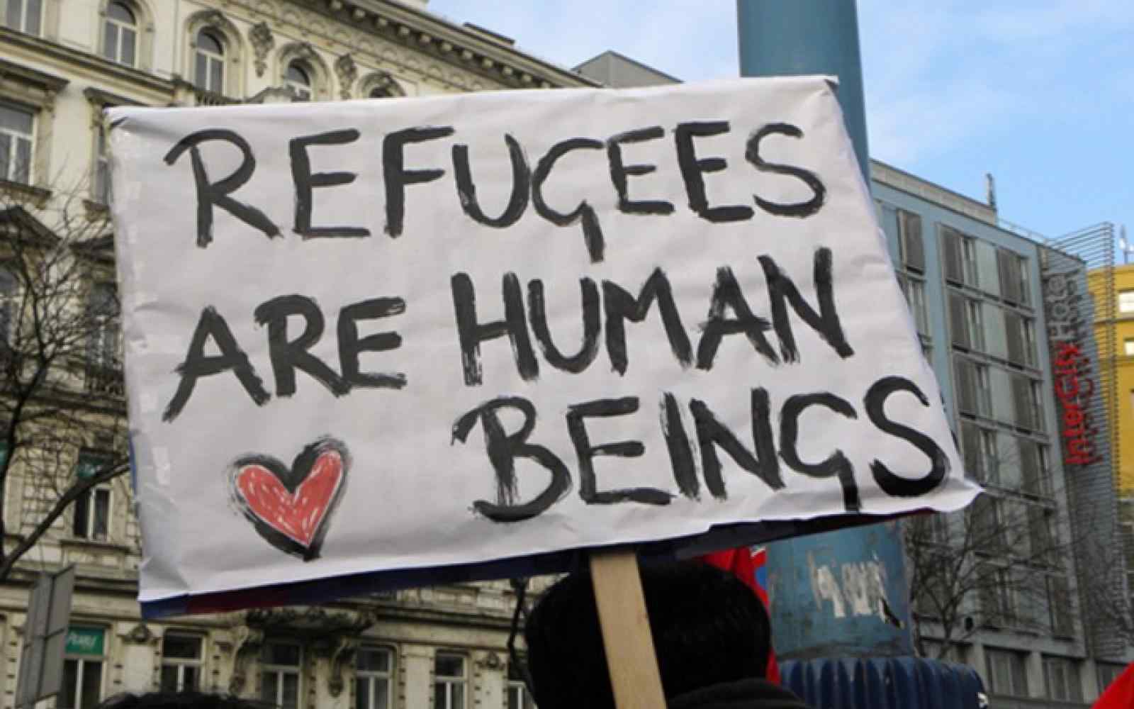 Refugees are human beings