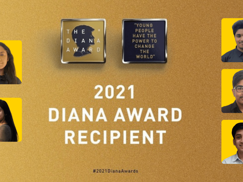 Grahpic outlining the Diana Award recipients