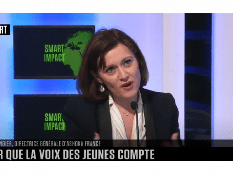 capture ecran Elsa Grangier dg ashoka france en train de parler dans l'émission B Smart