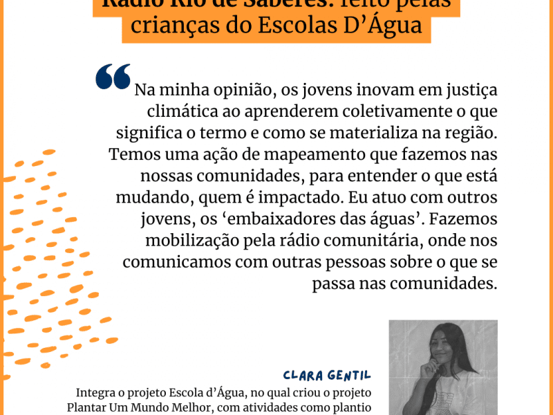 Inovações Mapeamento Juventudes e Justiça Climática na Amazônia