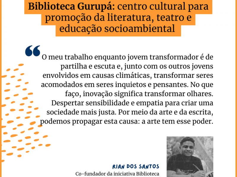 Inovações Mapeamento Juventudes e Justiça Climática na Amazônia