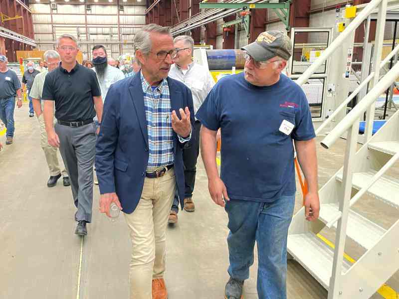 Bob Chapman in factory