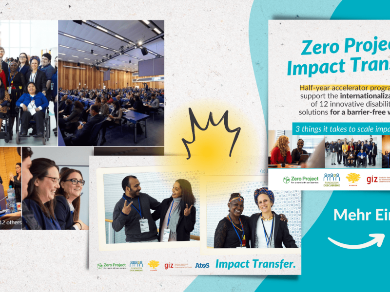Banner with group photos from conference and a LinkedIn post