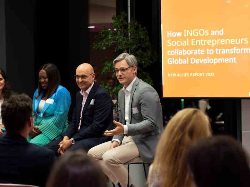 Pictureo f the Roundtable about collaboration between NGOs and Social Entrepreneurs